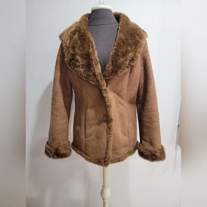 ST. JOHN'S BAY FAUX SHEARLING WOMAN'S COAT